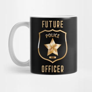 Future Police Officer Kids Dream Jobs Funny School Aesthetic Mug